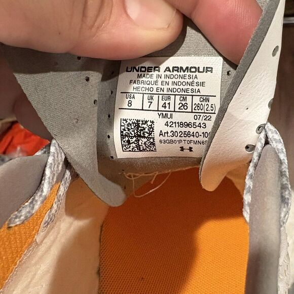 Under Armour Clone Magnetico Pro 2.0 FG White 3025640-100 Soccer‎ Mens Size 8 - Picture 11 of 11